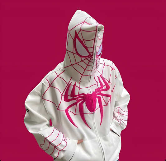 White Spider-Man Hoodie