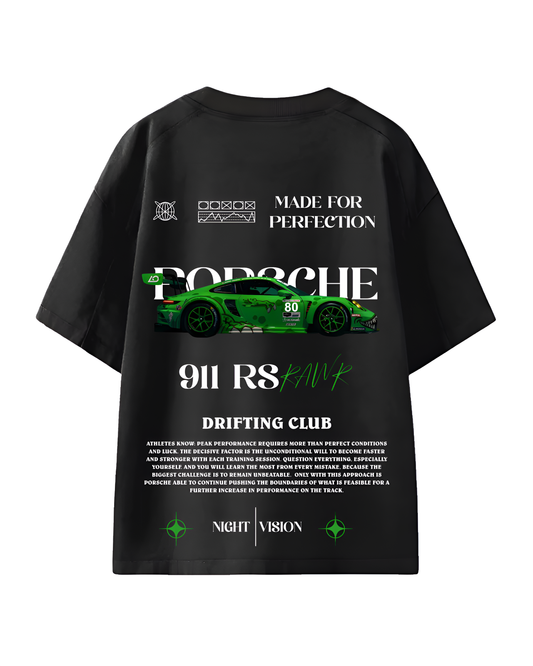 Porsche 911 Rs Rawr Green Oversized T-Shirt