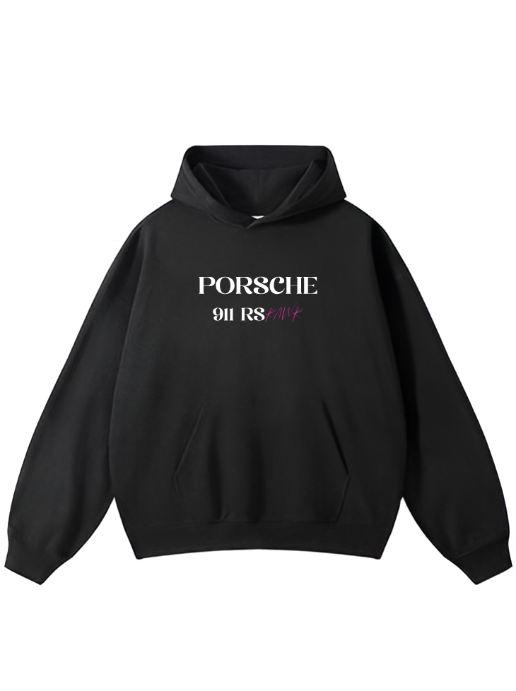 Porsche 911 Rawr Pink Oversized Hoodie