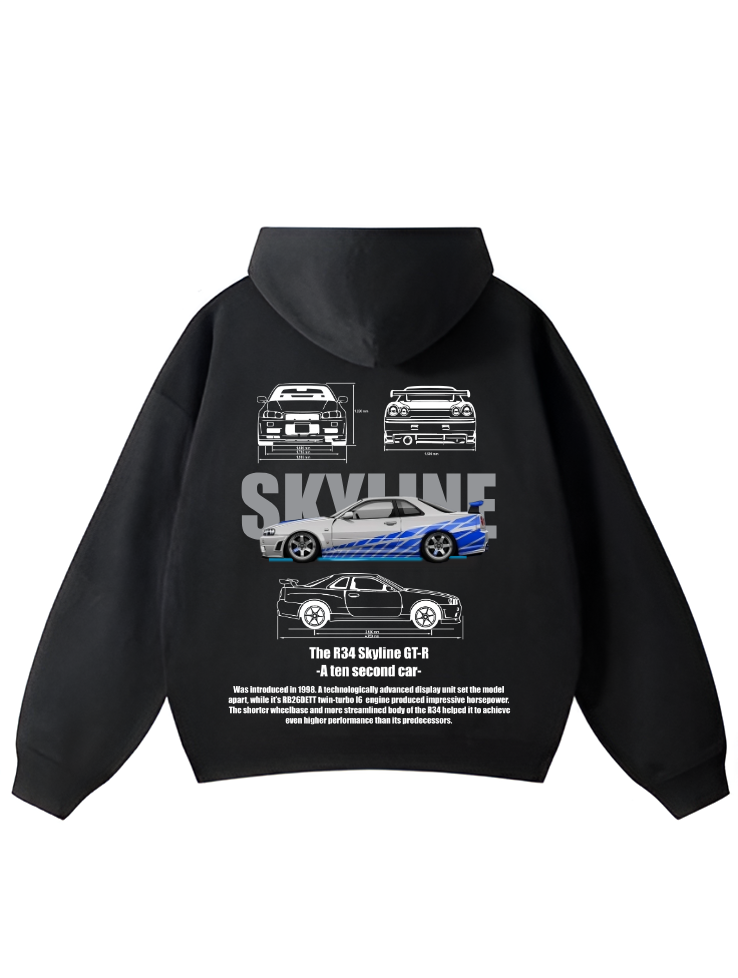 The R34 Skyline Oversized Hoodie